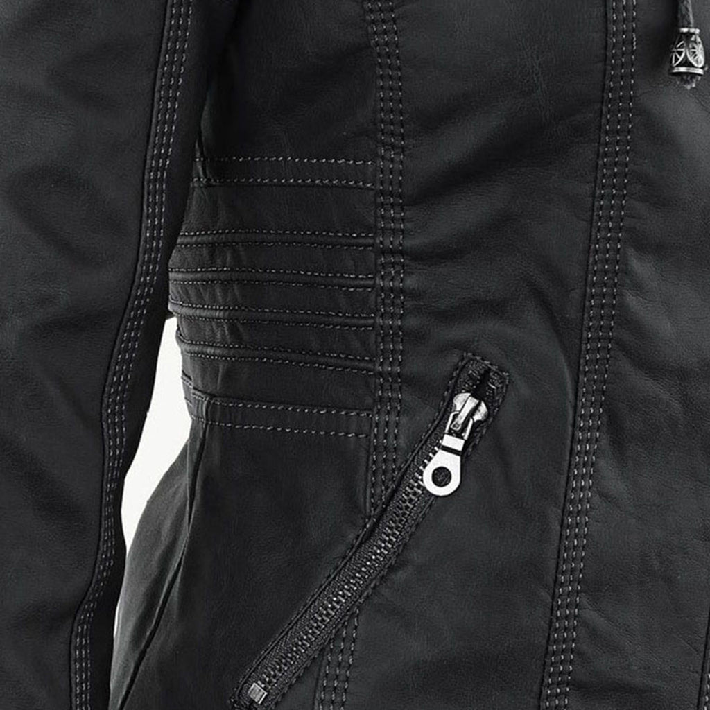 Unisex Wende-Bomberjacke mit Kunstfell | Reißverschluss | Winterjacke