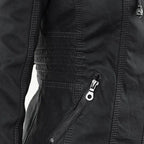 Unisex Wende-Bomberjacke mit Kunstfell | Reißverschluss | Winterjacke