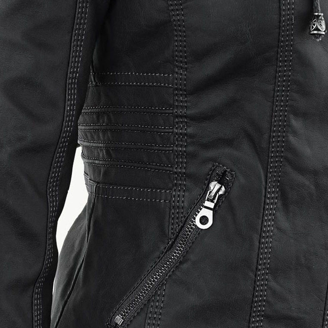 Unisex Wende-Bomberjacke mit Kunstfell | Reißverschluss | Winterjacke