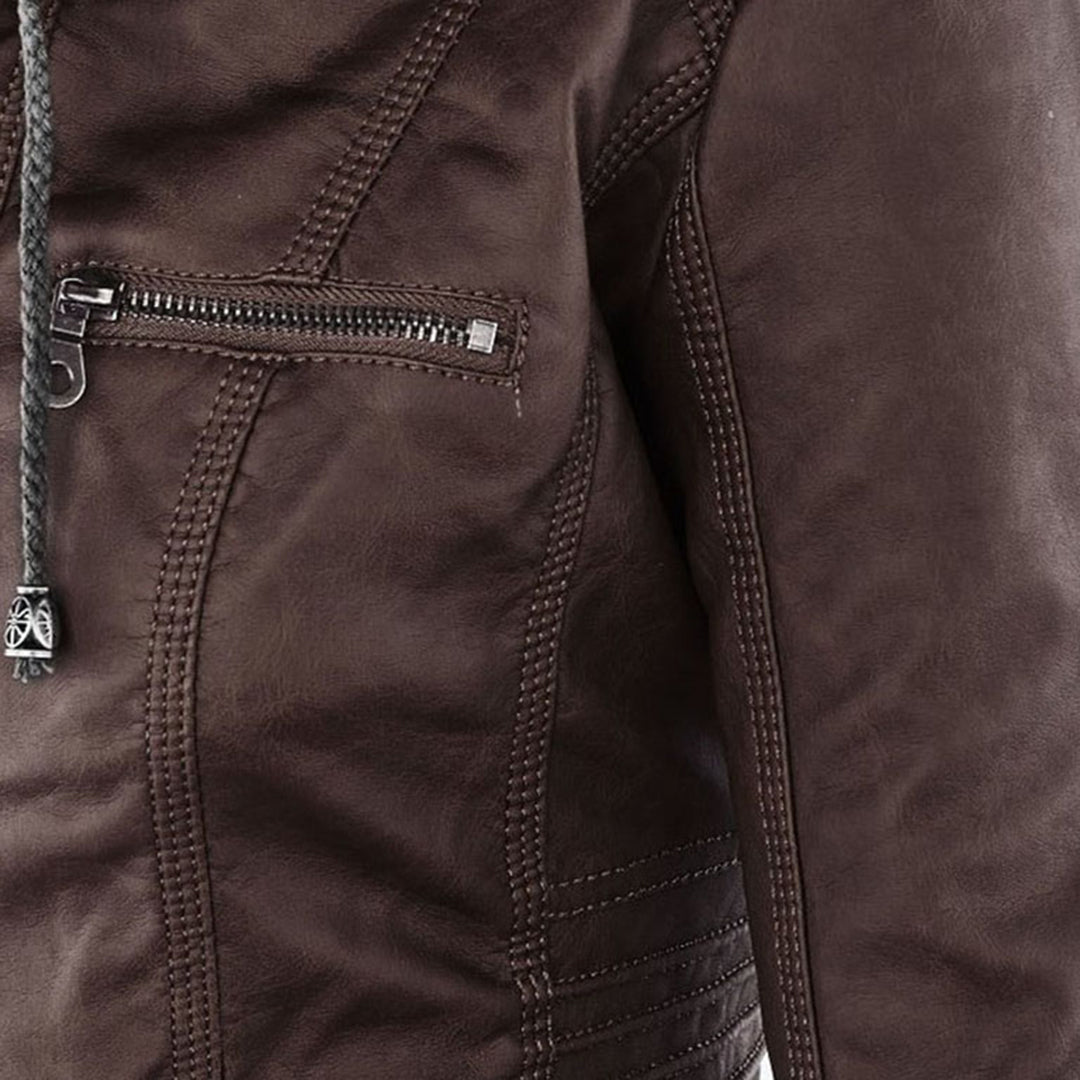 Unisex Wende-Bomberjacke mit Kunstfell | Reißverschluss | Winterjacke