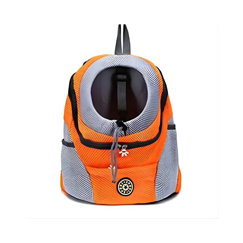 Tragbarer Haustier-Rucksack aus PVC und Mesh - Transporttasche für Haustiere