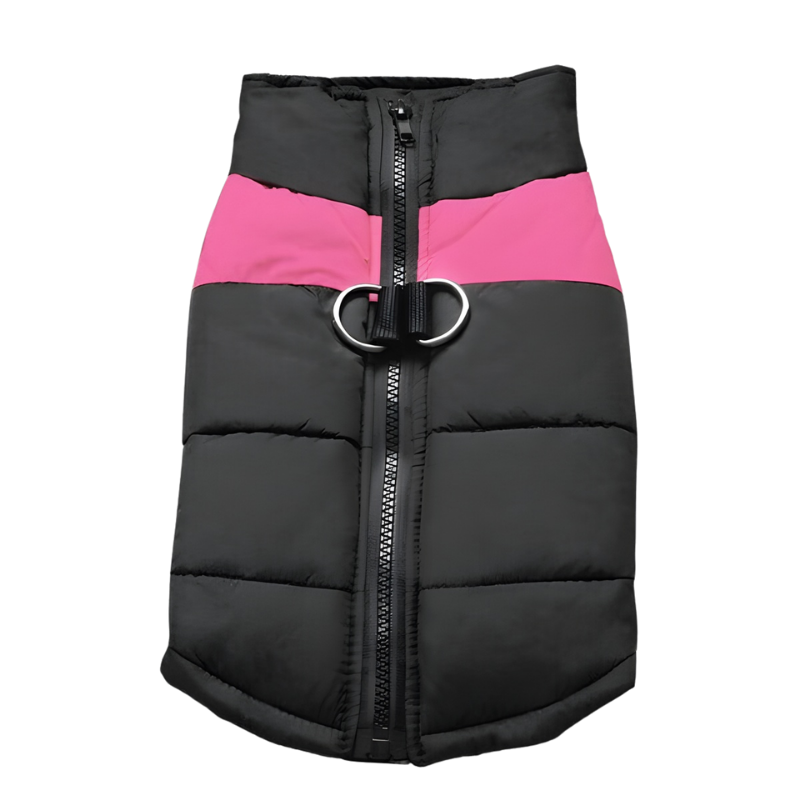 Hundejacke für Herbst und Winter - Polyester Hundemantel Einfarbig