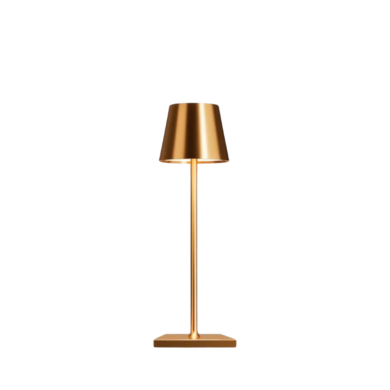 Kabellose LED Tischlampe mit Touch Steuerung | Wiederaufladbare Lampe aus Metall und Kunststoff | Dimmbare Innenbeleuchtung | Novera