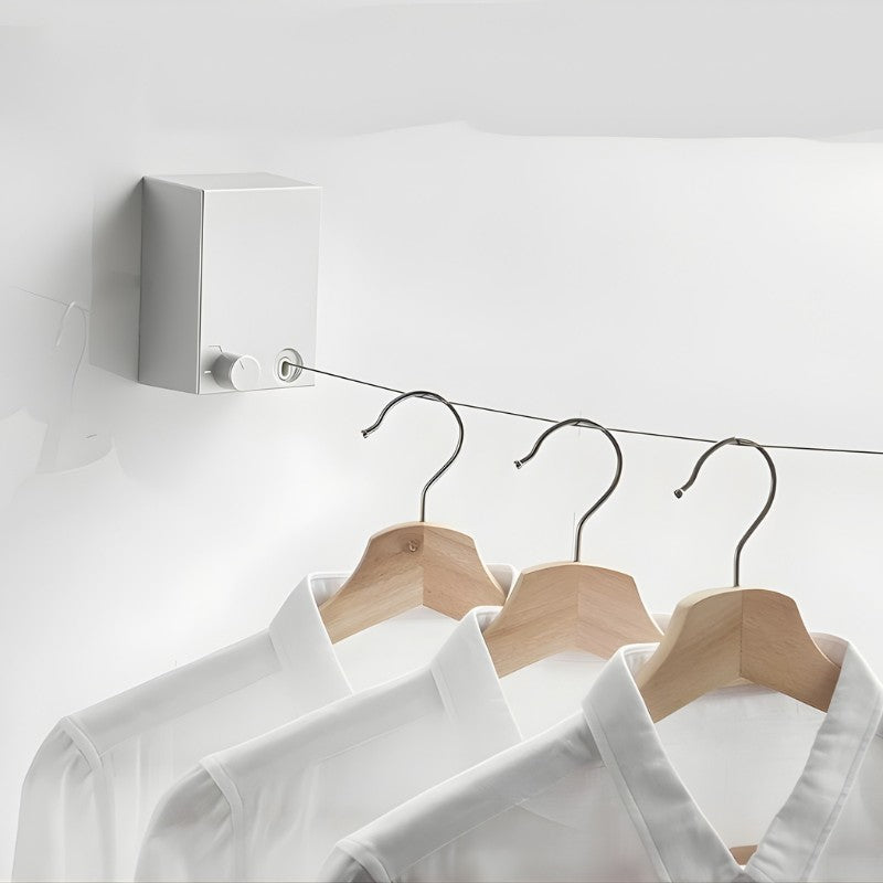 Wandmontierter Haken-Organizer | Edelstahl & ABS | Faltbares Quadratisches Design