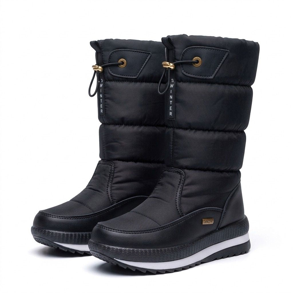 Wasserdichte Stiefel | Seitlicher Reißverschluss | Rutschfeste Gummisohle