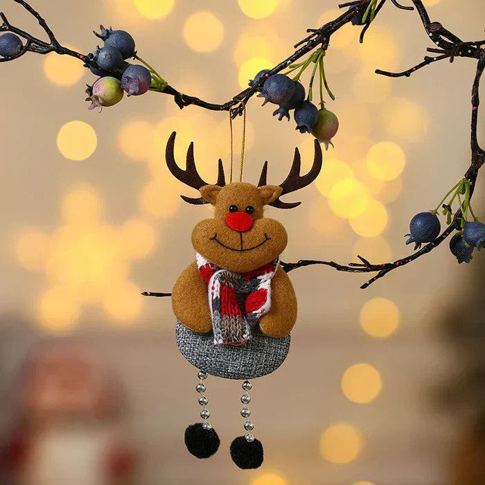Weihnachts-Hängeornamente | Festliche Figurenmotive | Innendekoration