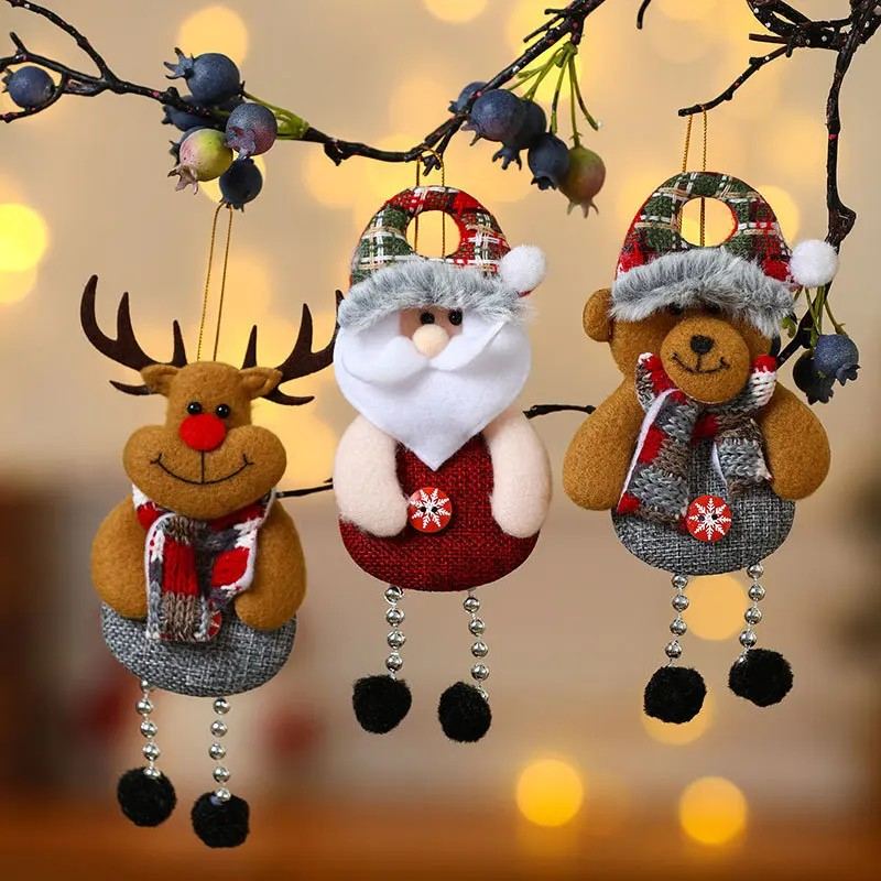 Weihnachts-Hängeornamente | Festliche Figurenmotive | Innendekoration