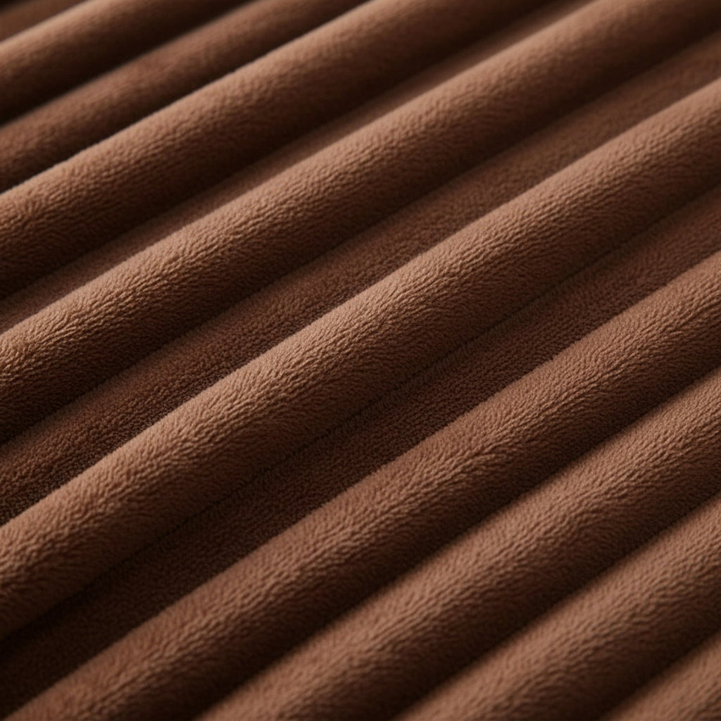 Fleece-Flanell-Decke | Breites Streifenmuster & Plüschoberfläche | 150 × 200 cm Sofadecke