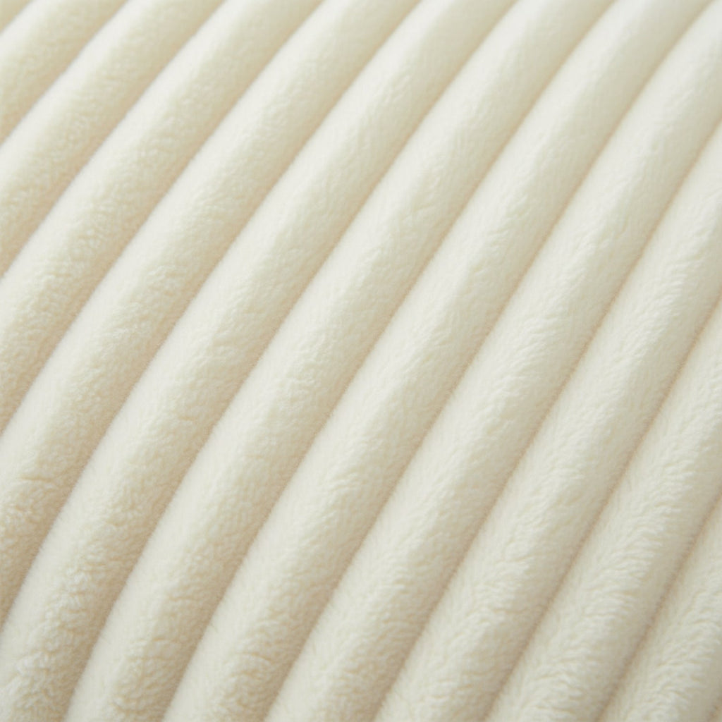 Fleece-Flanell-Decke | Breites Streifenmuster & Plüschoberfläche | 150 × 200 cm Sofadecke