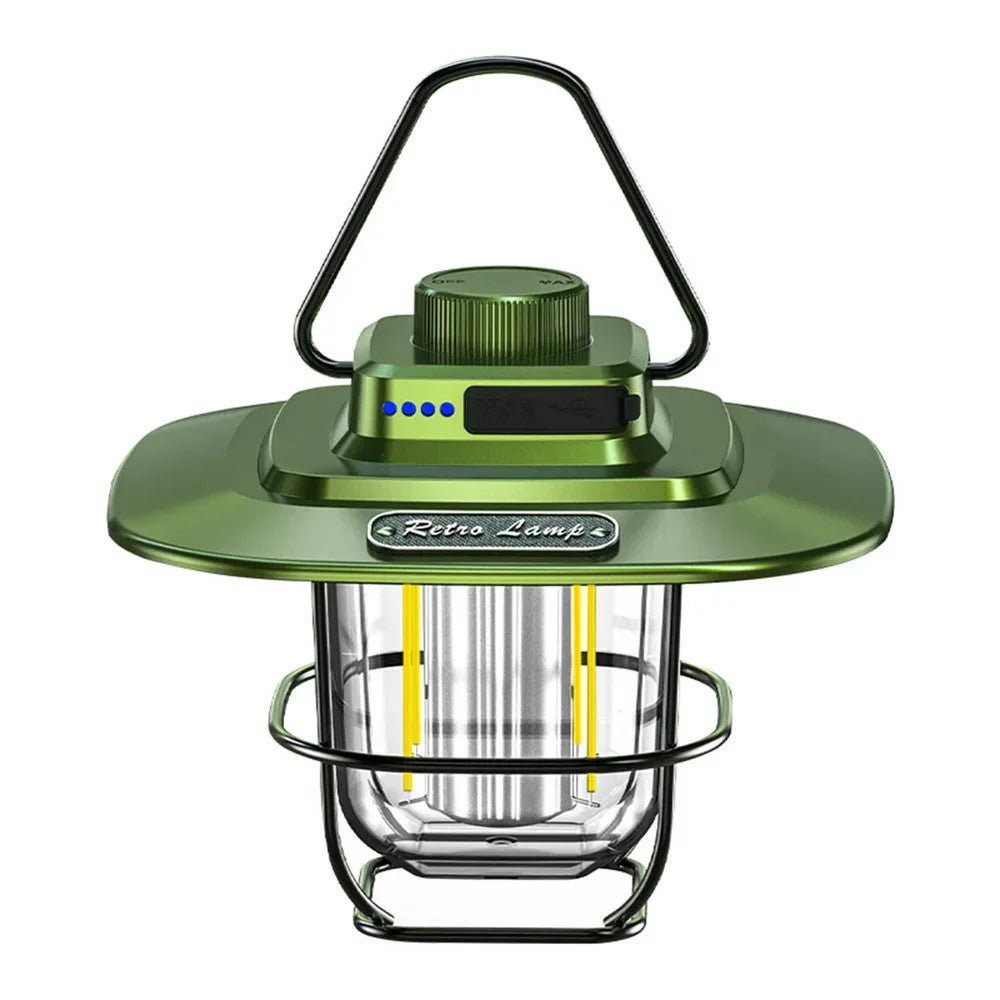 Wiederaufladbare LED-Campinglaterne | ABS & Metall | Dimmbares Licht