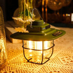 Wiederaufladbare LED-Campinglaterne | ABS & Metall | Dimmbares Licht