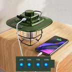 Wiederaufladbare LED-Campinglaterne | ABS & Metall | Dimmbares Licht