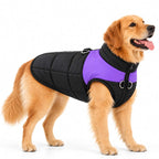 Winterjacke für Hunde | Polyester mit Karomuster | Hundemantel für Spaziergänge im Freien