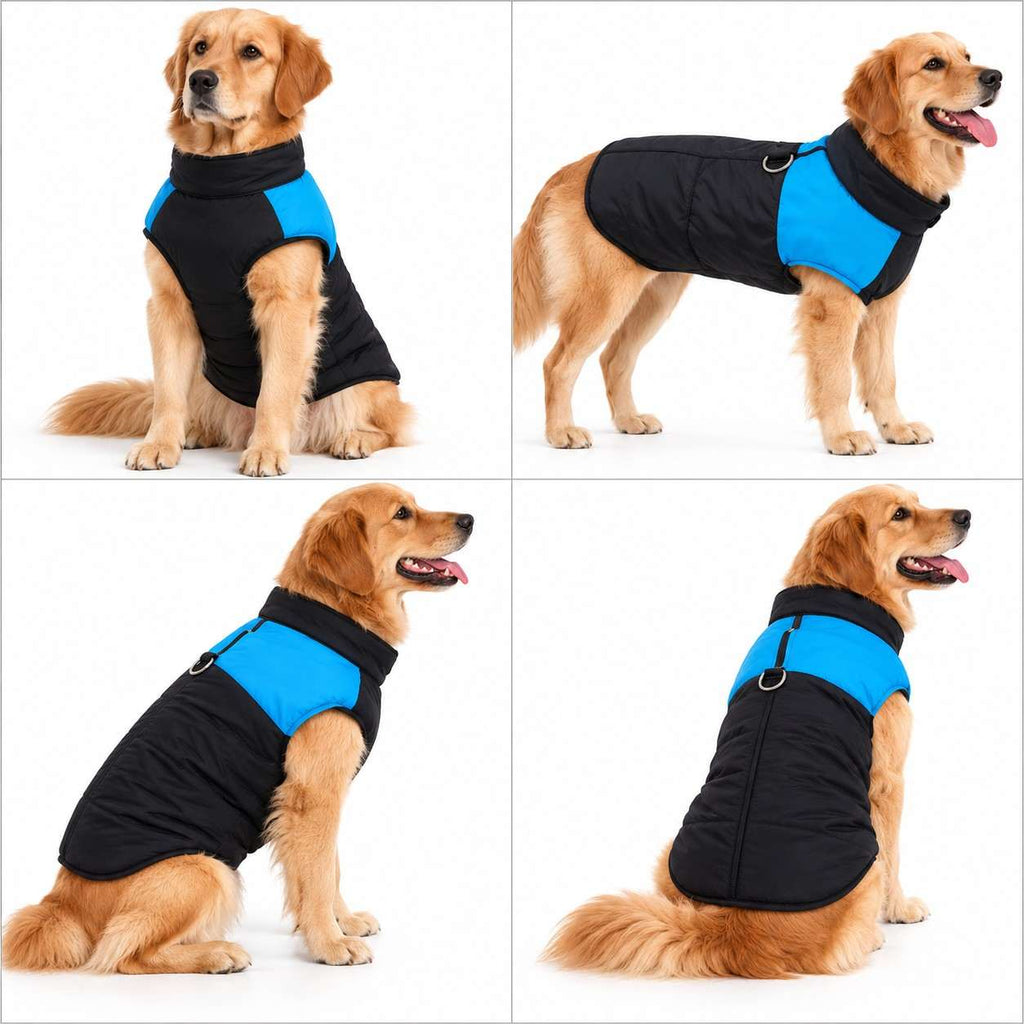 Winterjacke für Hunde | Polyester mit Karomuster | Hundemantel für Spaziergänge im Freien
