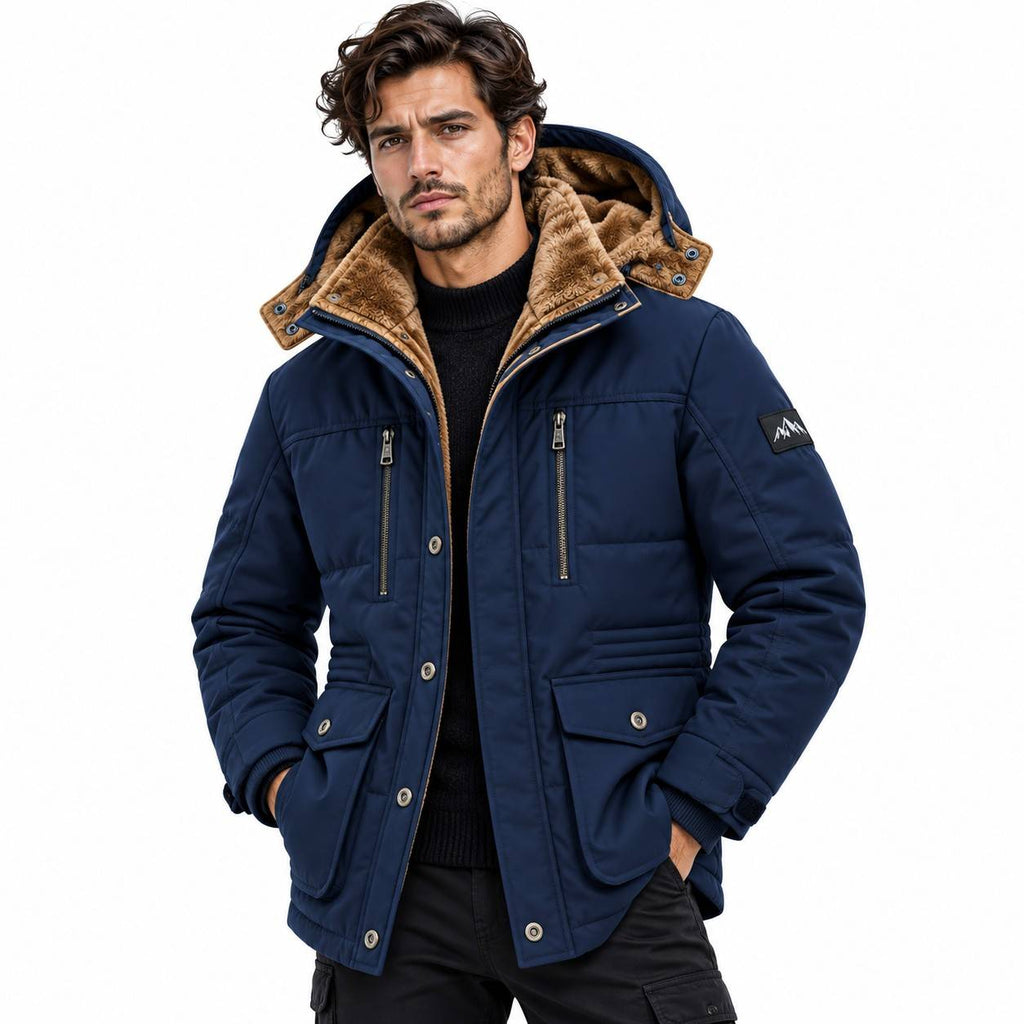 Winterparka | Integrierte Kapuze & Warmes Futter | Regular Fit mit Frontreißverschluss