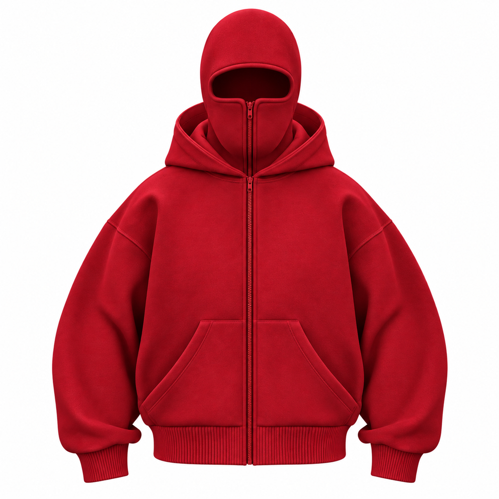 Oversized Hoodie aus Baumwollmix | Lockere Kapuzenjacke | Reißverschluss & Streetwear