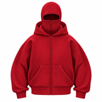 Oversized Hoodie aus Baumwollmix | Lockere Kapuzenjacke | Reißverschluss & Streetwear