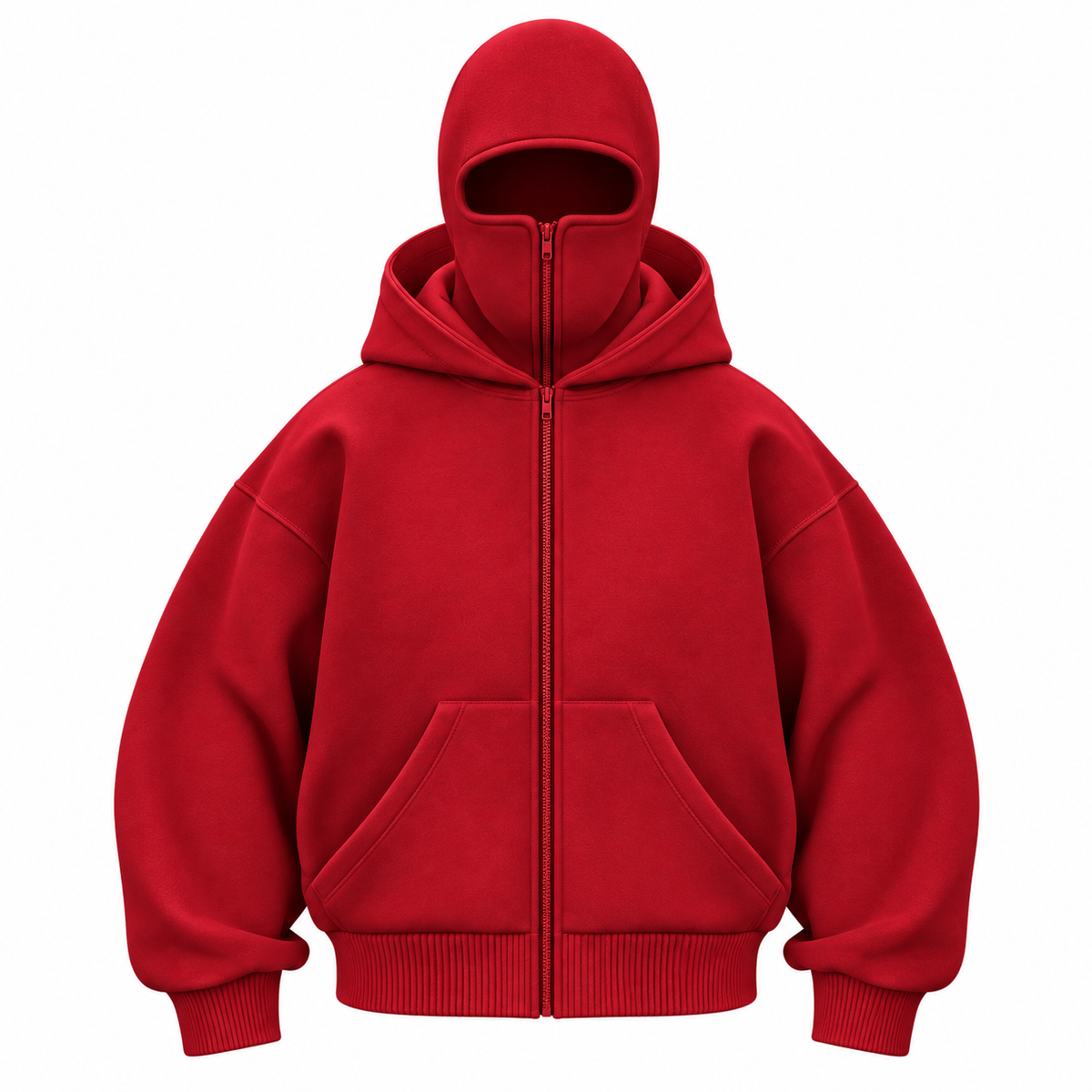 Oversized Hoodie aus Baumwollmix | Lockere Kapuzenjacke | Reißverschluss & Streetwear
