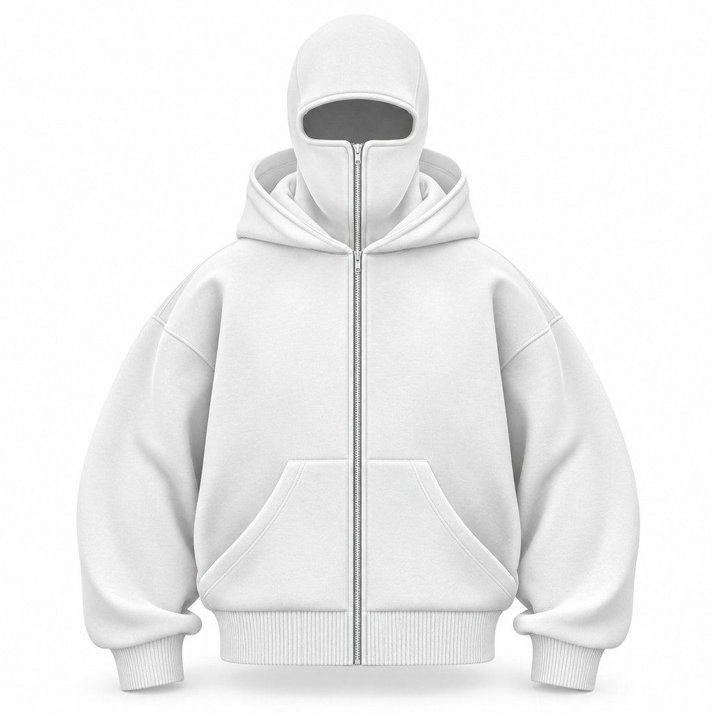 Oversized Hoodie aus Baumwollmix | Lockere Kapuzenjacke | Reißverschluss & Streetwear