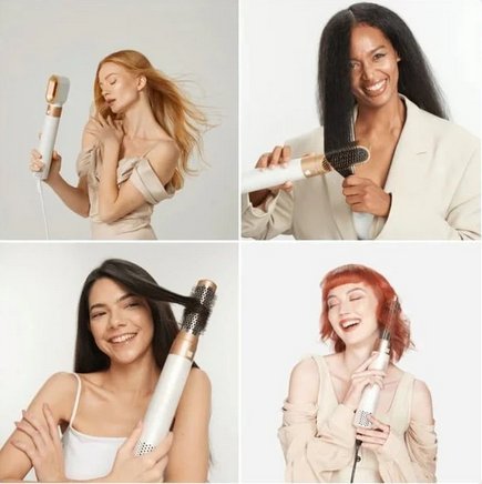 5-in-1 Haarstyler Föhn - 1000W Locken & Glättsystem