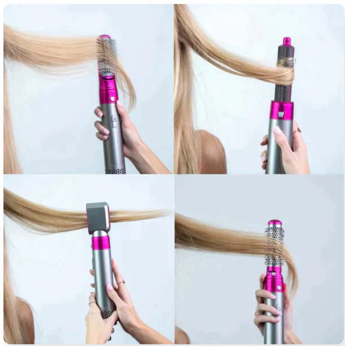 5-in-1 Haarstyler Föhn - 1000W Locken & Glättsystem