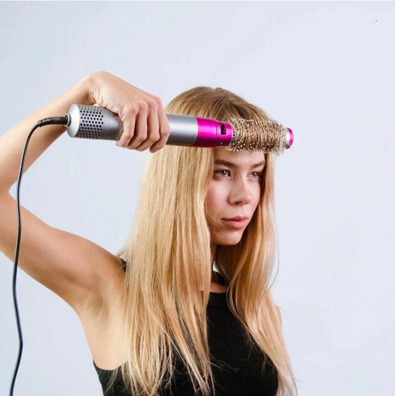 5-in-1 Haarstyler Föhn - 1000W Locken & Glättsystem