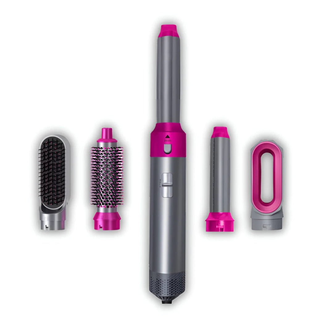 5-in-1 Haarstyler Föhn - 1000W Locken & Glättsystem
