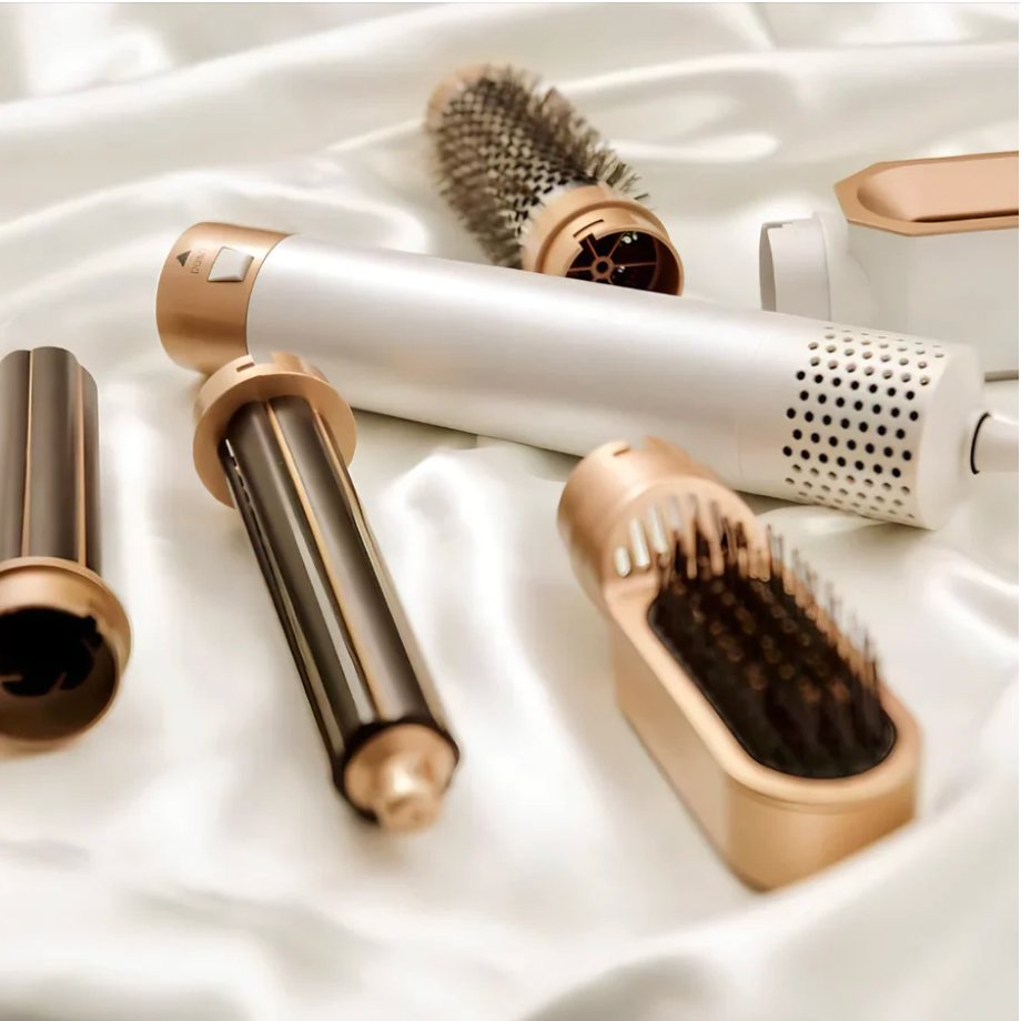 5-in-1 Haarstyler Föhn - 1000W Locken & Glättsystem