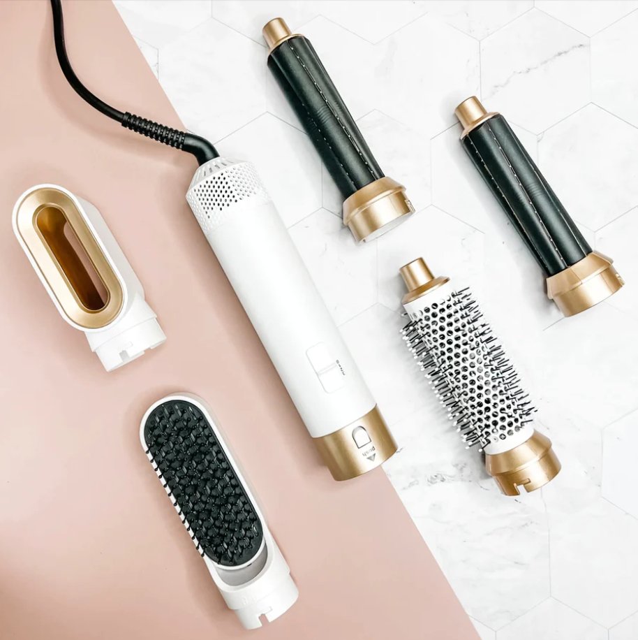 5-in-1 Haarstyler Föhn - 1000W Locken & Glättsystem